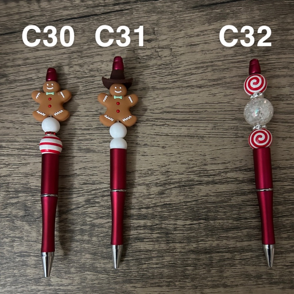 Beaded Christmas Pen